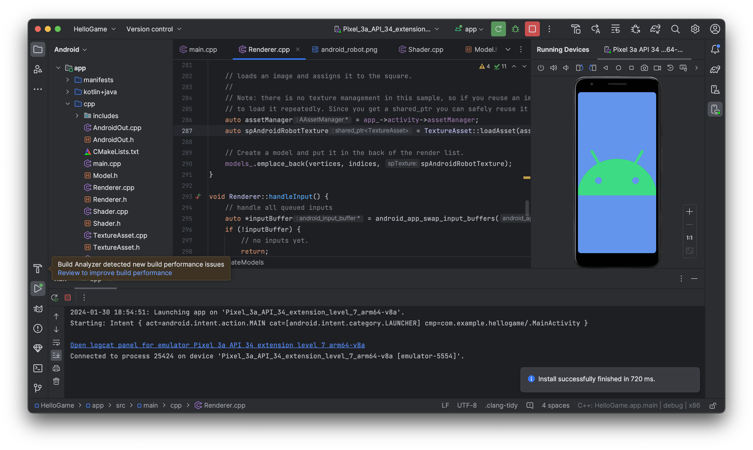 Android Game Develop C++ #001